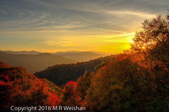 Autumn Sunrise in the Smoky Mountains